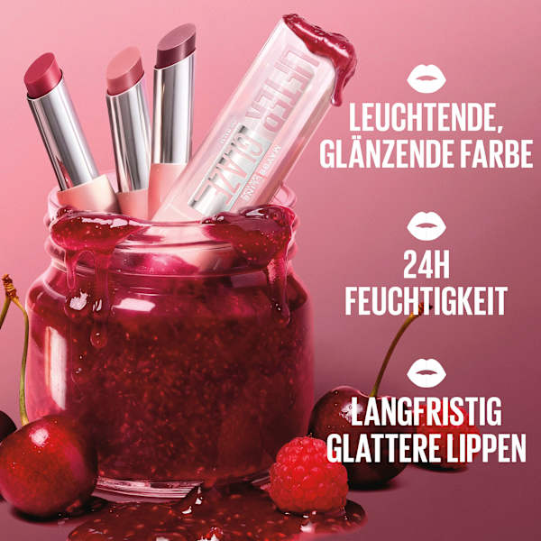 Lippenbalsam Lifter Glaze Oil Balm 012 Strawberry Compote MAYBELLINE NEW YORK