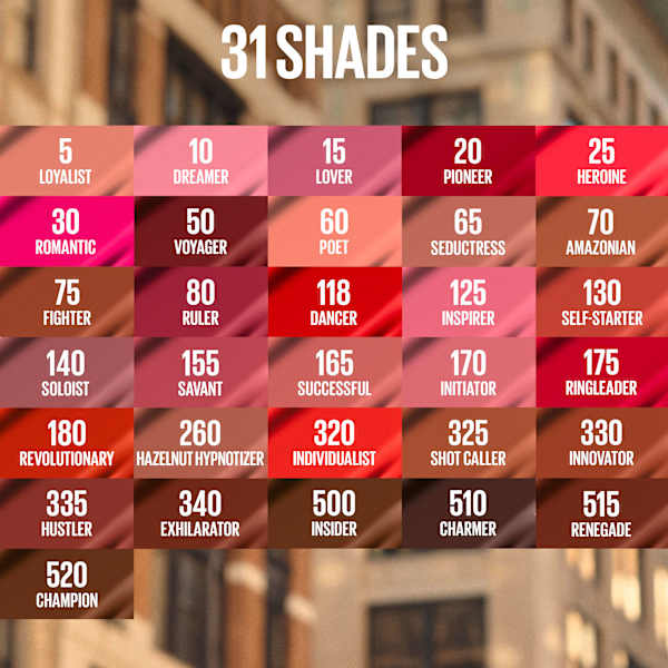 Lippenstift Super Stay Matte Ink 118 Bricks Dancer MAYBELLINE NEW YORK