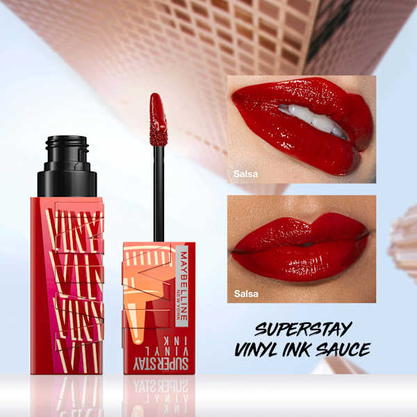 Lippenstift Super Stay Vinyl Ink 200 Salsa  MAYBELLINE NEW YORK