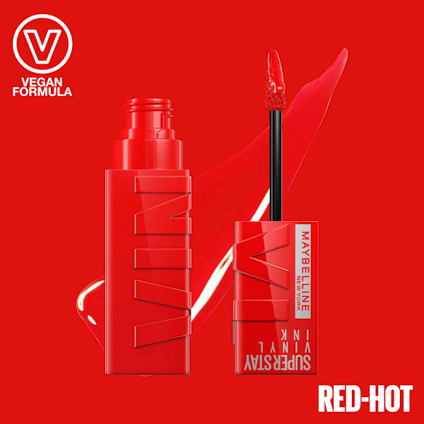 Lippenstift Super Stay Vinyl Ink 25 Red-Hot MAYBELLINE NEW YORK