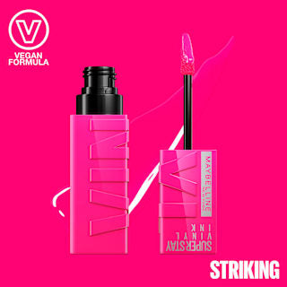 Lippenstift Super Stay Vinyl Ink Pink 150 Mashup Striking MAYBELLINE NEW YORK