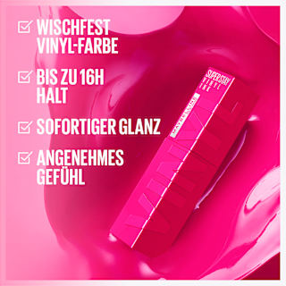 Lippenstift Super Stay Vinyl Ink Pink 150 Mashup Striking MAYBELLINE NEW YORK