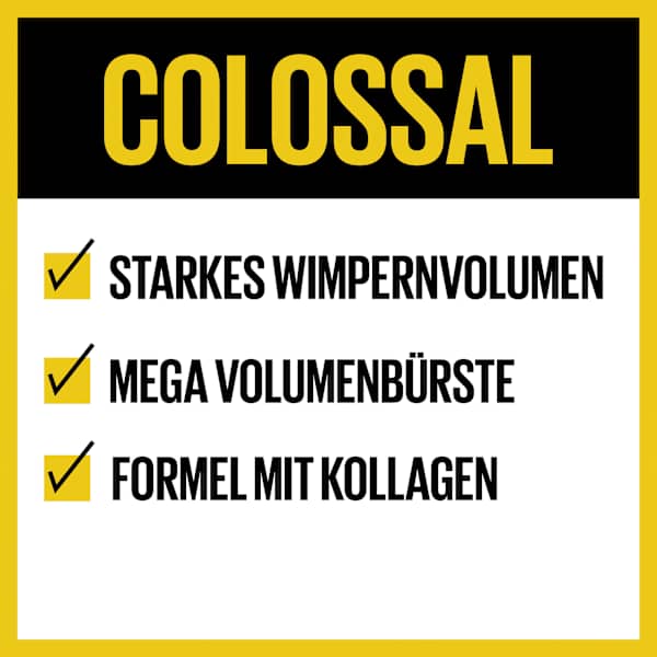 Mascara Volume Express Colossal 01 Black MAYBELLINE NEW YORK