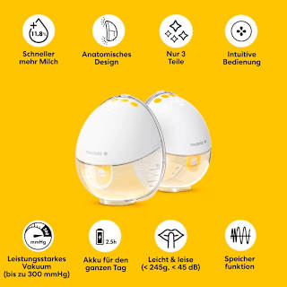 Doppelmilchpumpe Motion InBra, elektrisch Medela