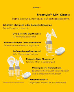 Milchpumpe Freestyle Mini, elektrisch Medela