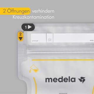 Muttermilch Beutel einfaches Ausgießen , 210 ml Medela