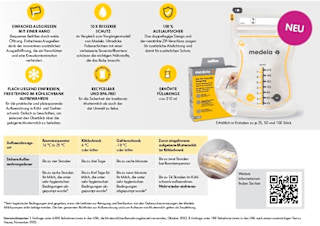 Muttermilch Beutel einfaches Ausgießen , 210 ml Medela