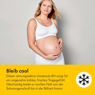 Schwangerschafts- und Still-BH Gr. L Keep Cool, weiß Medela