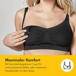 Schwangerschafts- und Still-BH Gr. XL Keep Cool, schwarz Medela