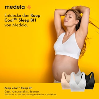 Schwangerschafts- und Still-Bustier Gr. M Keep Cool Sleep, schwarz Medela