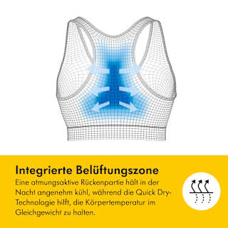Schwangerschafts- und Still-Bustier Gr. M Keep Cool Sleep, schwarz Medela