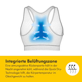 Schwangerschafts- und Still-Bustier Gr. XL Keep Cool Sleep, weiß Medela