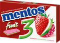 Kaugummi, Erdbeere, Grüner Apfel & Himbeere, zuckerfrei (14 Stück) mentos