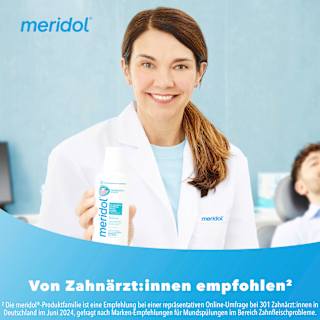 Mundspülung Zahnfleischschutz antibakteriell, Reisegröße meridol
