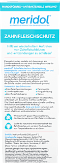 Mundspülung Zahnfleischschutz antibakteriell meridol