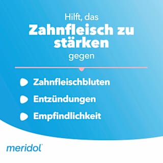 Mundspülung Zahnfleischschutz antibakteriell meridol