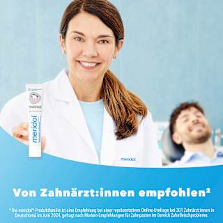 Zahnpasta Zahnfleischschutz sanftes Weiss meridol