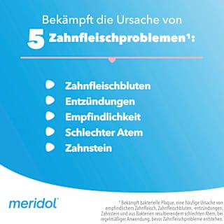 Zahnpasta Zahnfleischschutz sanftes Weiss meridol