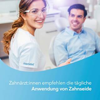 Zahnseide Flausch gewachst meridol