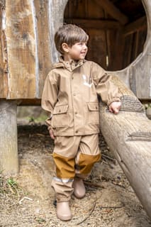 Regenjacke, braun, Gr. 98/104 Mikk-Line