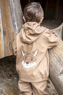 Regenjacke, braun, Gr. 98/104 Mikk-Line