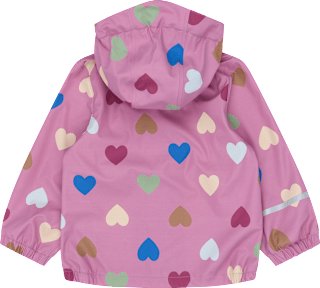 Regenjacke mit Herz-Muster, rosa, Gr. 122/128 Mikk-Line