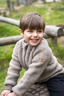 Wolljacke, braun, Gr. 134/140 Mikk-Line