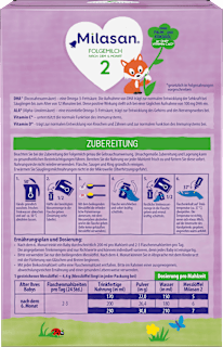 Folgemilch 2 nach dem 6. Monat Milasan