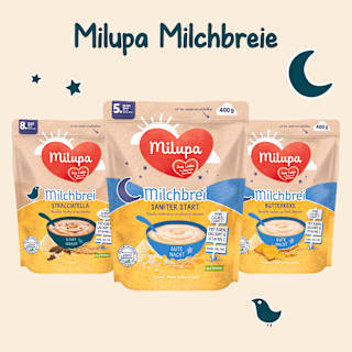 Abendbrei Milch Sanfter Start Gute Nacht ab dem 5. Monat Milupa