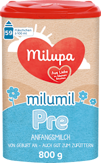 Anfangsmilch Pre Milumil von Geburt an Milupa