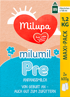 Anfangsmilch Pre Milumil von Geburt an Milupa