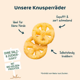 Babysnack Knusperräder Linse-Mais ab 10+ Monaten Milupa