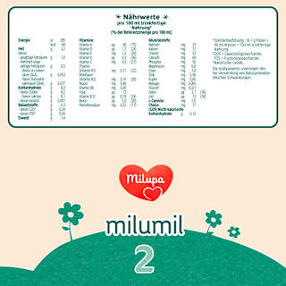 Folgemilch 2 Milumil nach dem 6.Monat Milupa