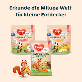Kindersnack Knabberecken buntes Gemüse ab 3+ Jahren Milupa