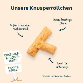 Kindersnack Knusperröllchen Banane-Mango ab 3+ Jahren Milupa