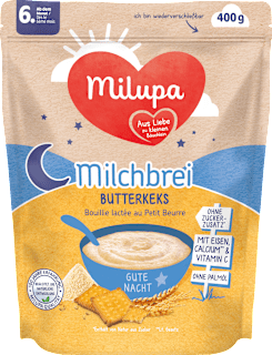 Milchbrei Butterkeks Gute Nacht, ab 6. Monat Milupa
