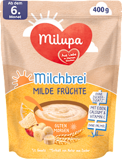 Milchbrei Milde Früchte Guten Morgen ab dem 6. Monat Milupa