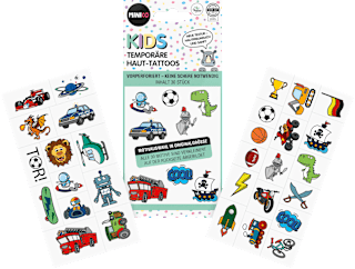 Kinder Haut-Tattoos temporär grün Set 30tlg. MINICO