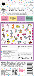 Kinder Haut-Tattoos temporär lila Set 30 tlg. MINICO