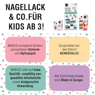 Kinder Haut-Tattoos temporär lila Set 30 tlg. MINICO