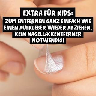 Nagellack Peel-Off Glitzer für Kinder MINICO
