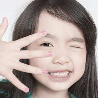 Nagellack Peel-Off rosa für Kinder MINICO