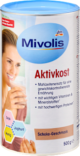 Aktivkost Pulver Schoko Mivolis