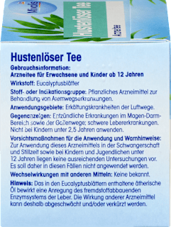 Arzneitee, Hustenlöser Tee (12 Beutel) Mivolis