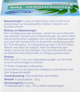 Arzneitee, Hustenlöser Tee (12 Beutel) Mivolis