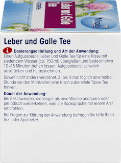 Arzneitee, Leber & Galle Tee (12 Beutel) Mivolis