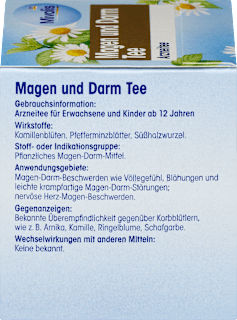 Arzneitee, Magen & Darm Tee (12 Beutel) Mivolis