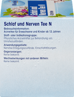 Arzneitee, Schlaf & Nerven Tee N (12 Beutel) Mivolis