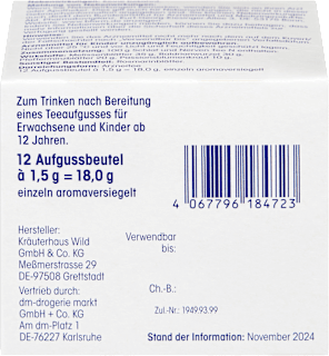 Arzneitee, Schlaf & Nerven Tee N (12 Beutel) Mivolis