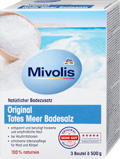 Badesalz Original Totes Meer (3x500 g) Mivolis